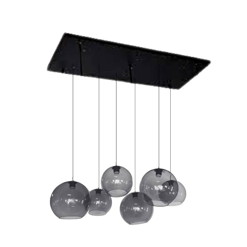 Plafondlamp rook rond Luxora Orbs
