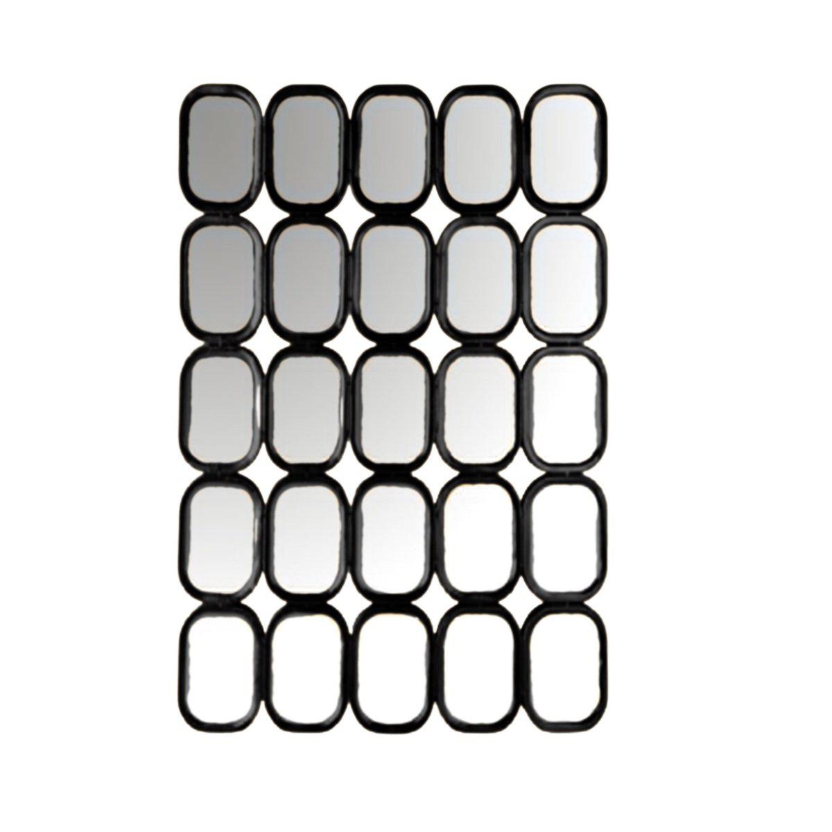 Spiegel eva zwart 140x105x2