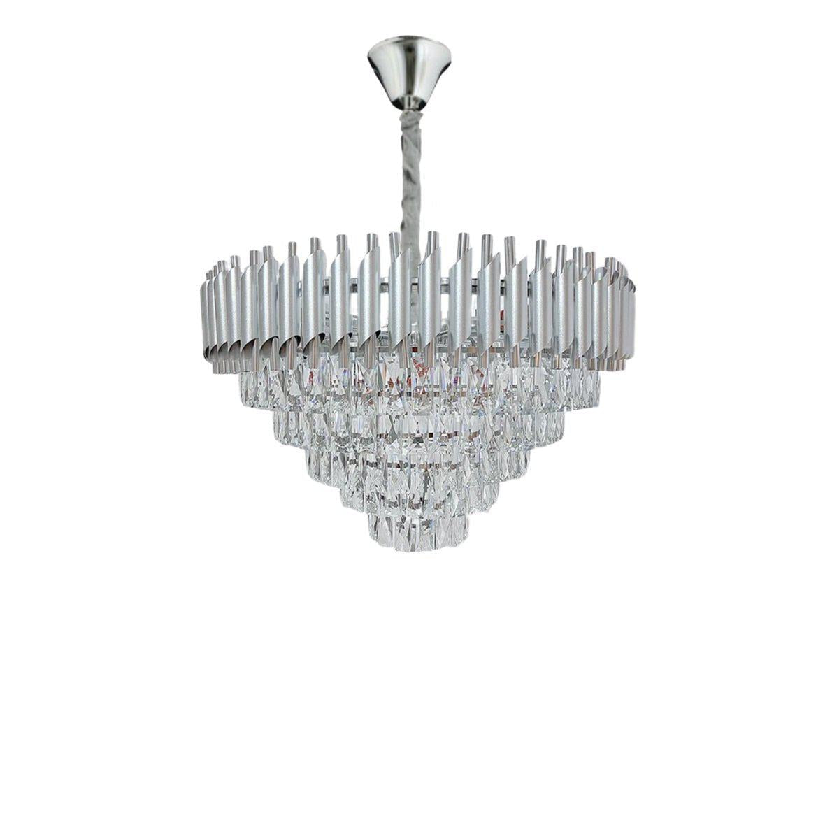 Plafondlamp zilver Flare