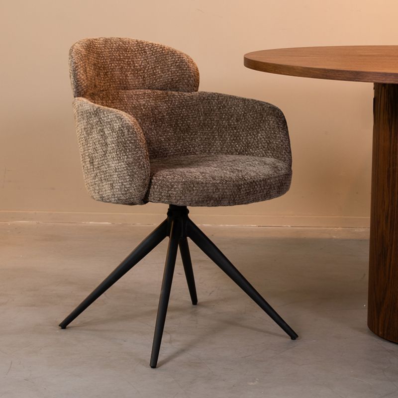 Eetkamerstoel Levi 56x60x80 cm Hunter Elite | Zwart Metaal