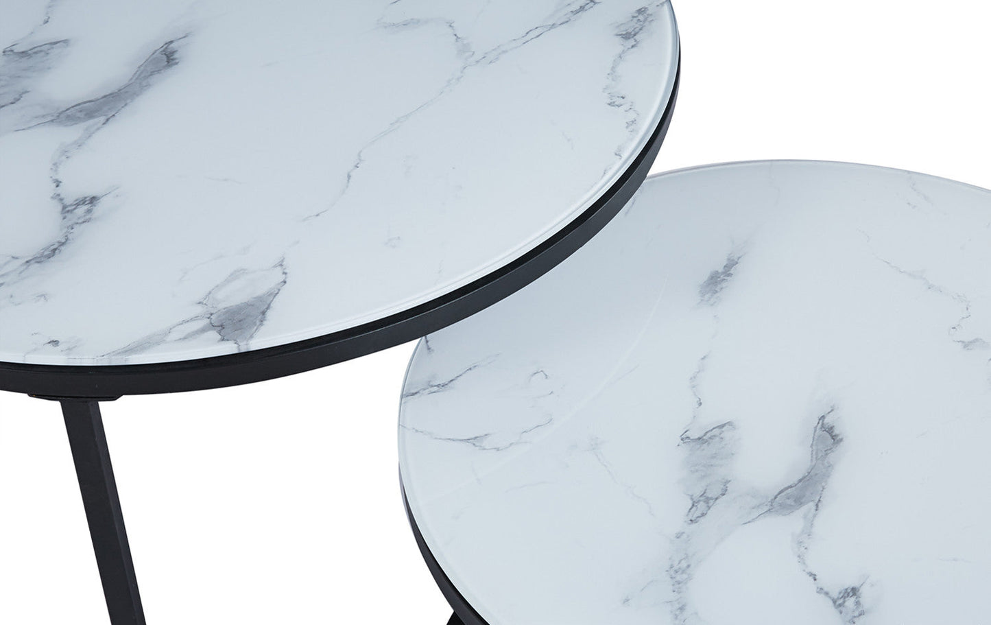 Salontafel sola Decor Glas Marmer Wit