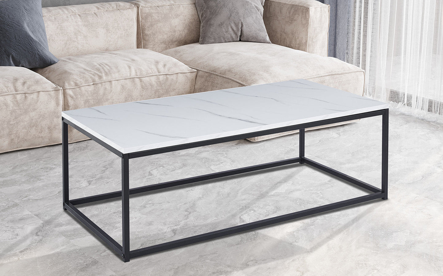 Salontafel yara Decor Marmer Wit