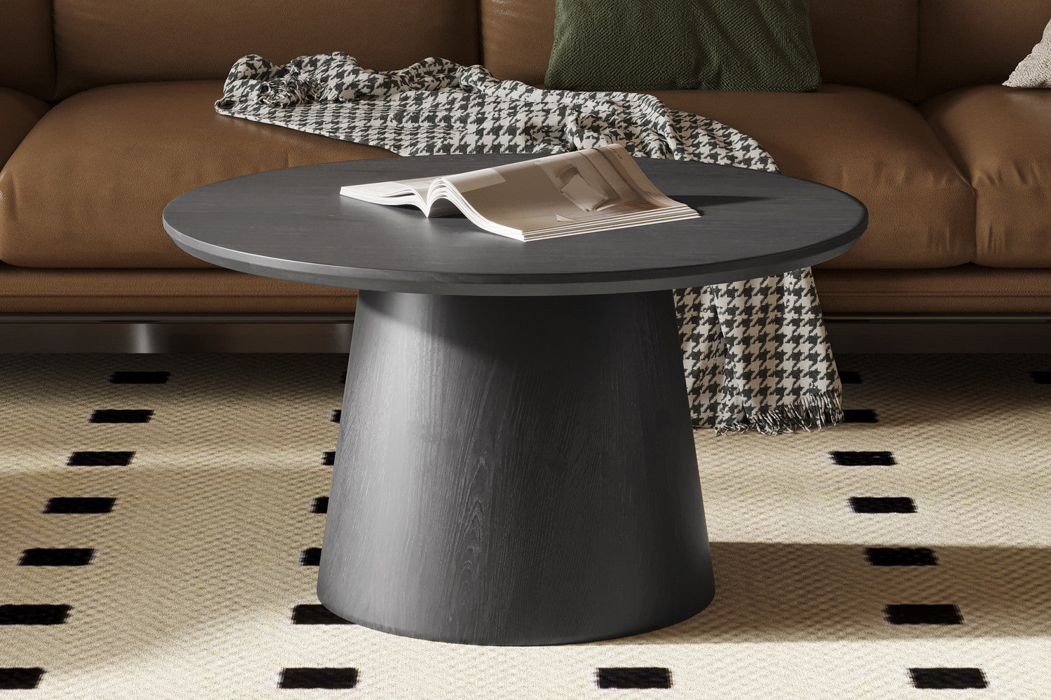 Salontafel alura 80 cm Rond Decor Donkerbruin