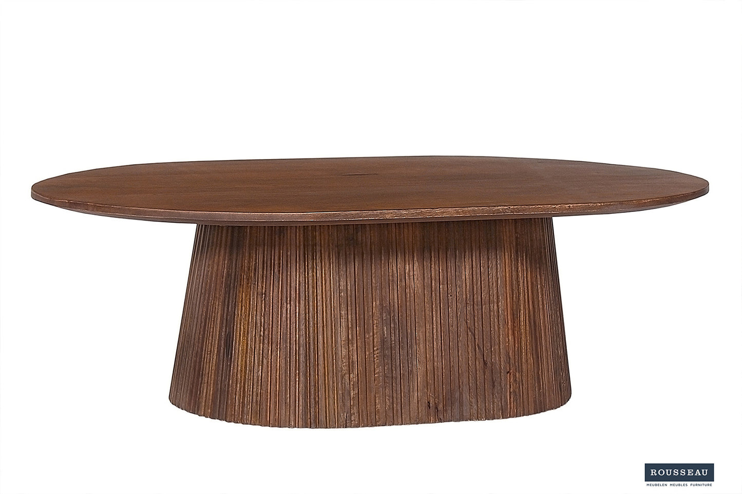 Salontafel lumora 120 cm Ovaal Mango hout Lichtbruin