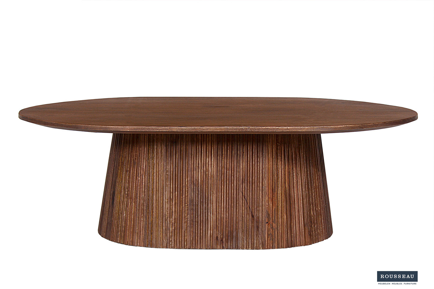 Salontafel lumora 120 cm Ovaal Mango hout Lichtbruin