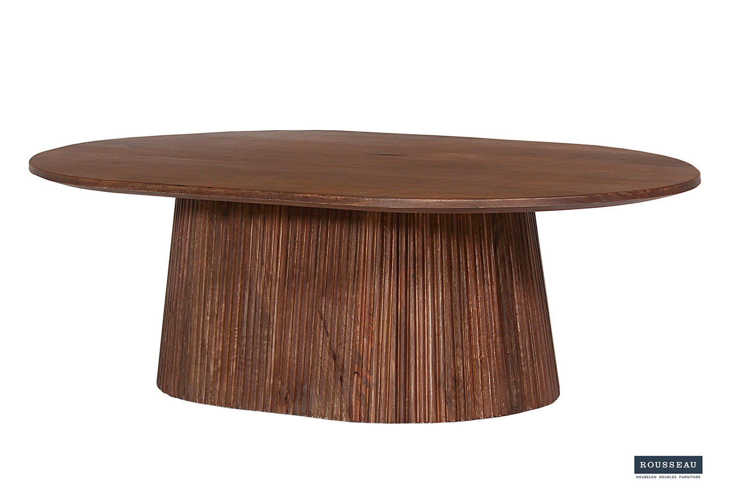 Salontafel lumora 120 cm Ovaal Mango hout Lichtbruin