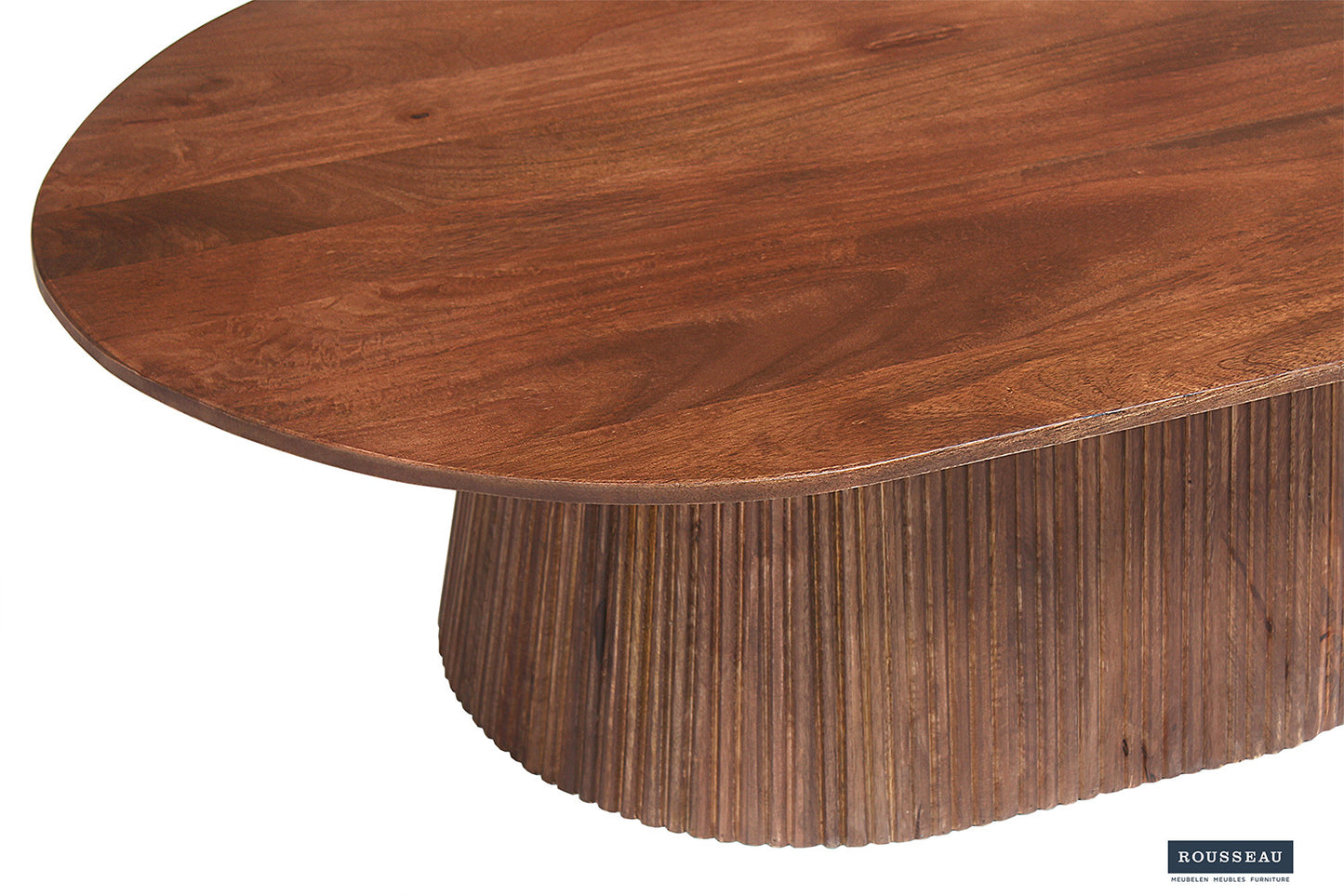 Salontafel lumora 120 cm Ovaal Mango hout Lichtbruin