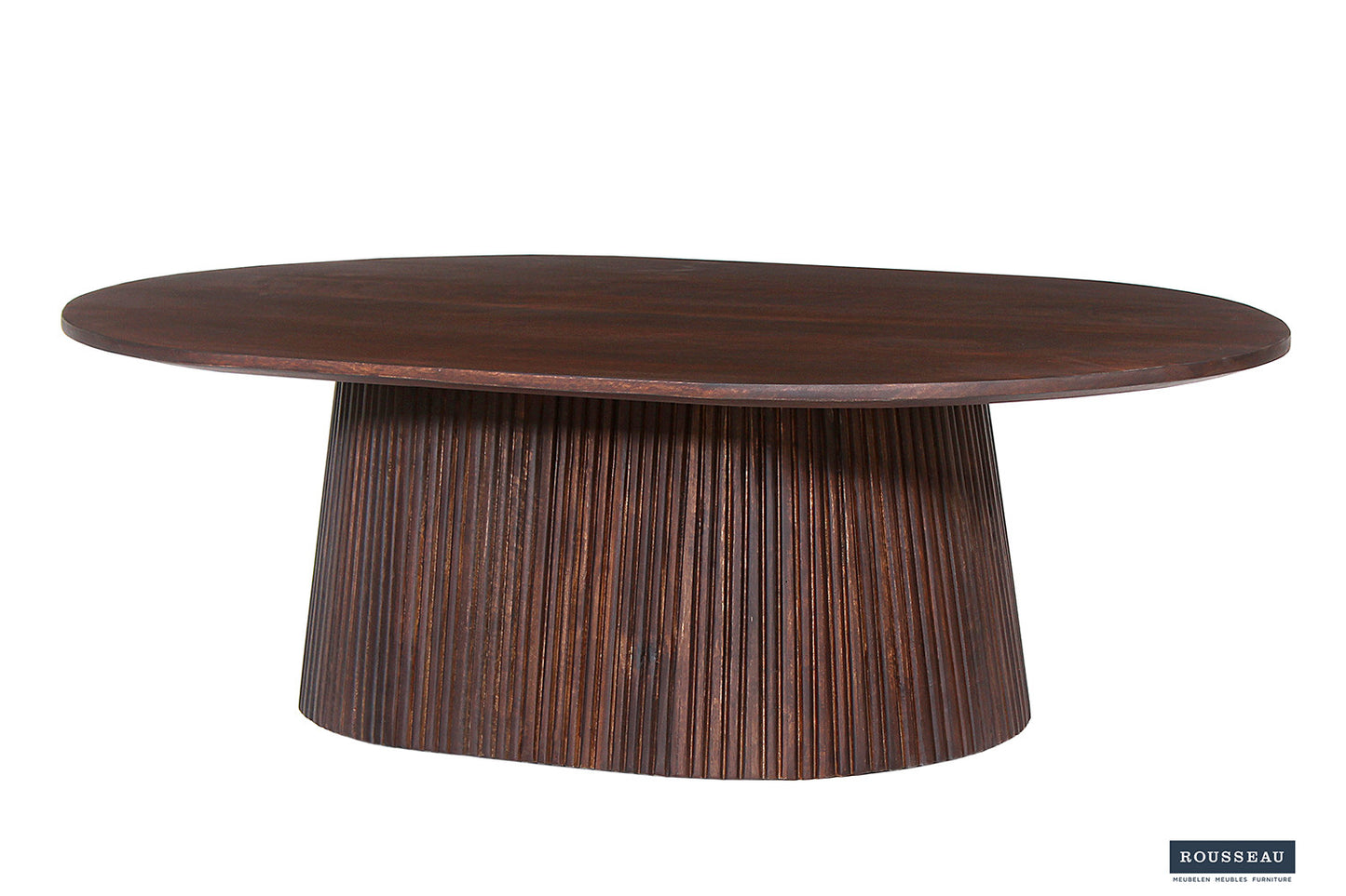 Salontafel lumora 120 cm Ovaal Mango hout Donkerbruin