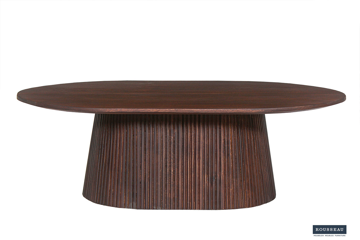 Salontafel lumora 120 cm Ovaal Mango hout Donkerbruin