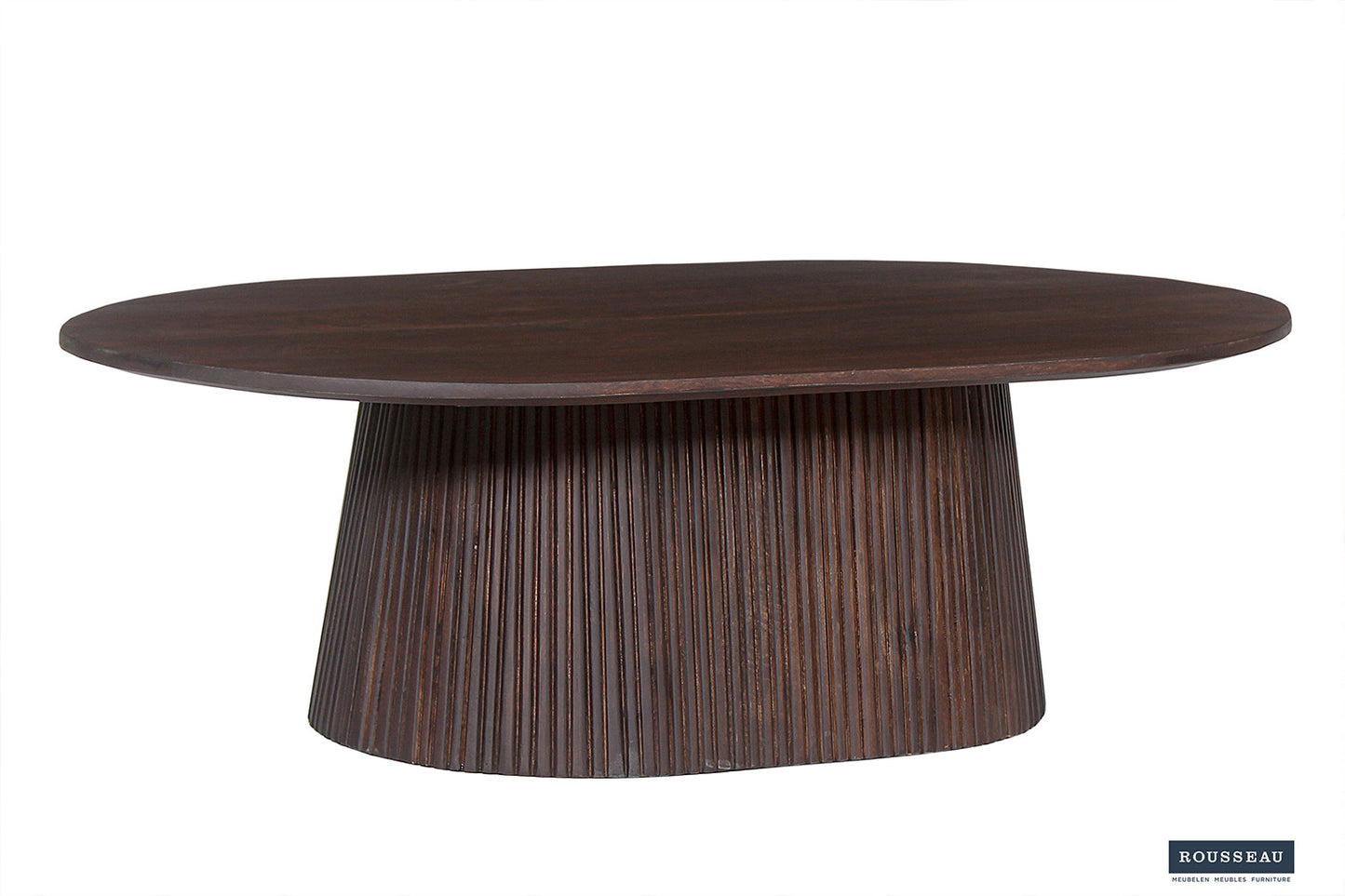 Salontafel lumora 120 cm Ovaal Mango hout Donkerbruin