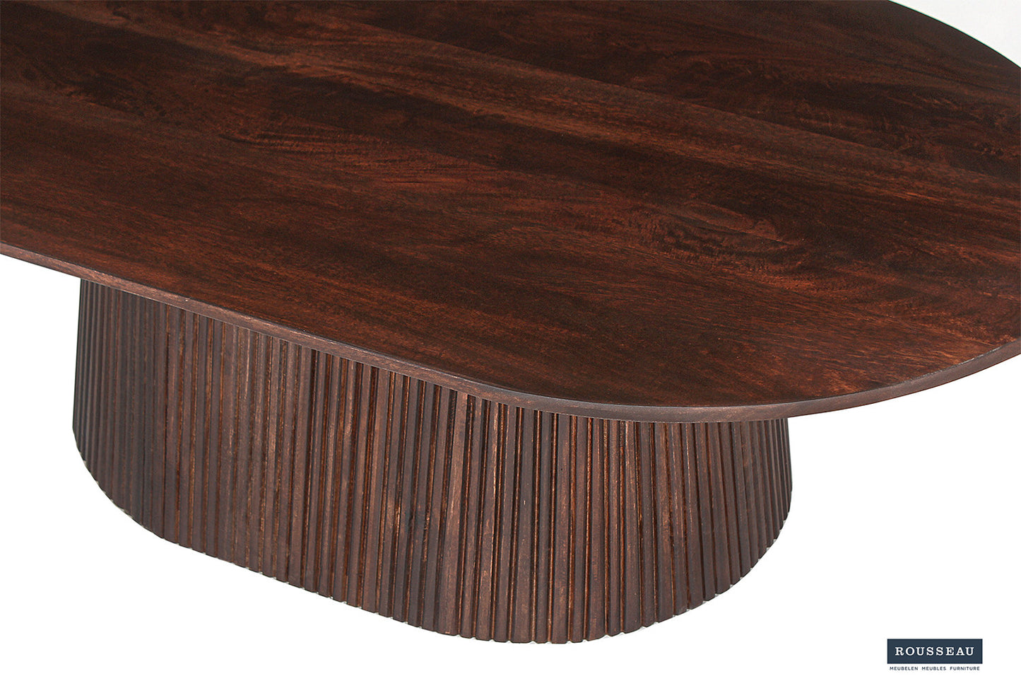 Salontafel lumora 120 cm Ovaal Mango hout Donkerbruin