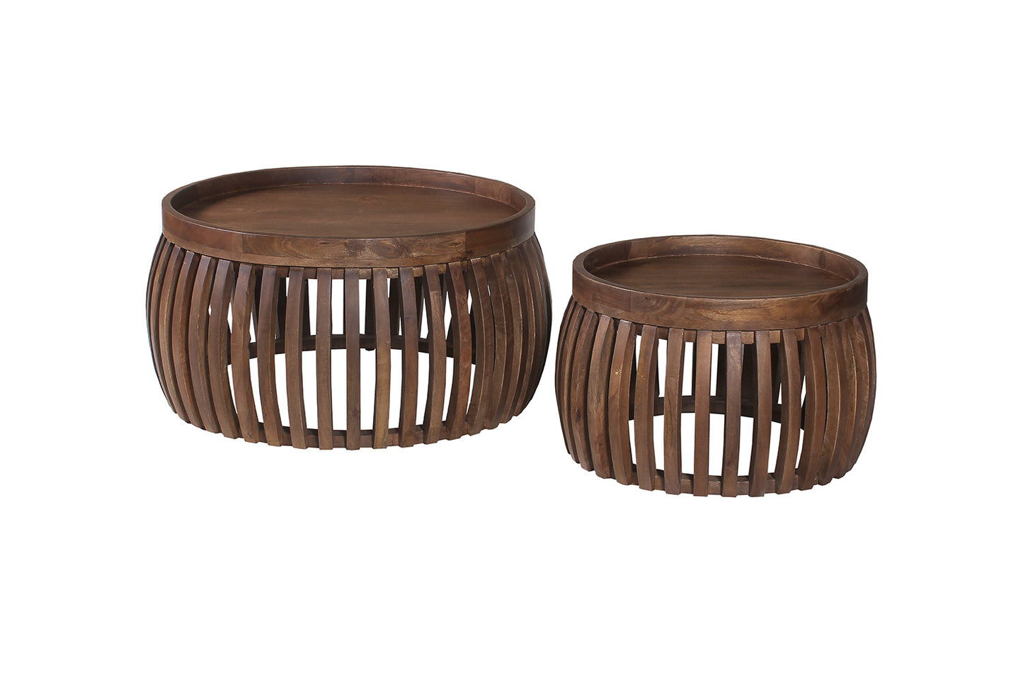 Salontafel tondo 45x50 cm Rond Mango hout Lichtbruin (Copy)