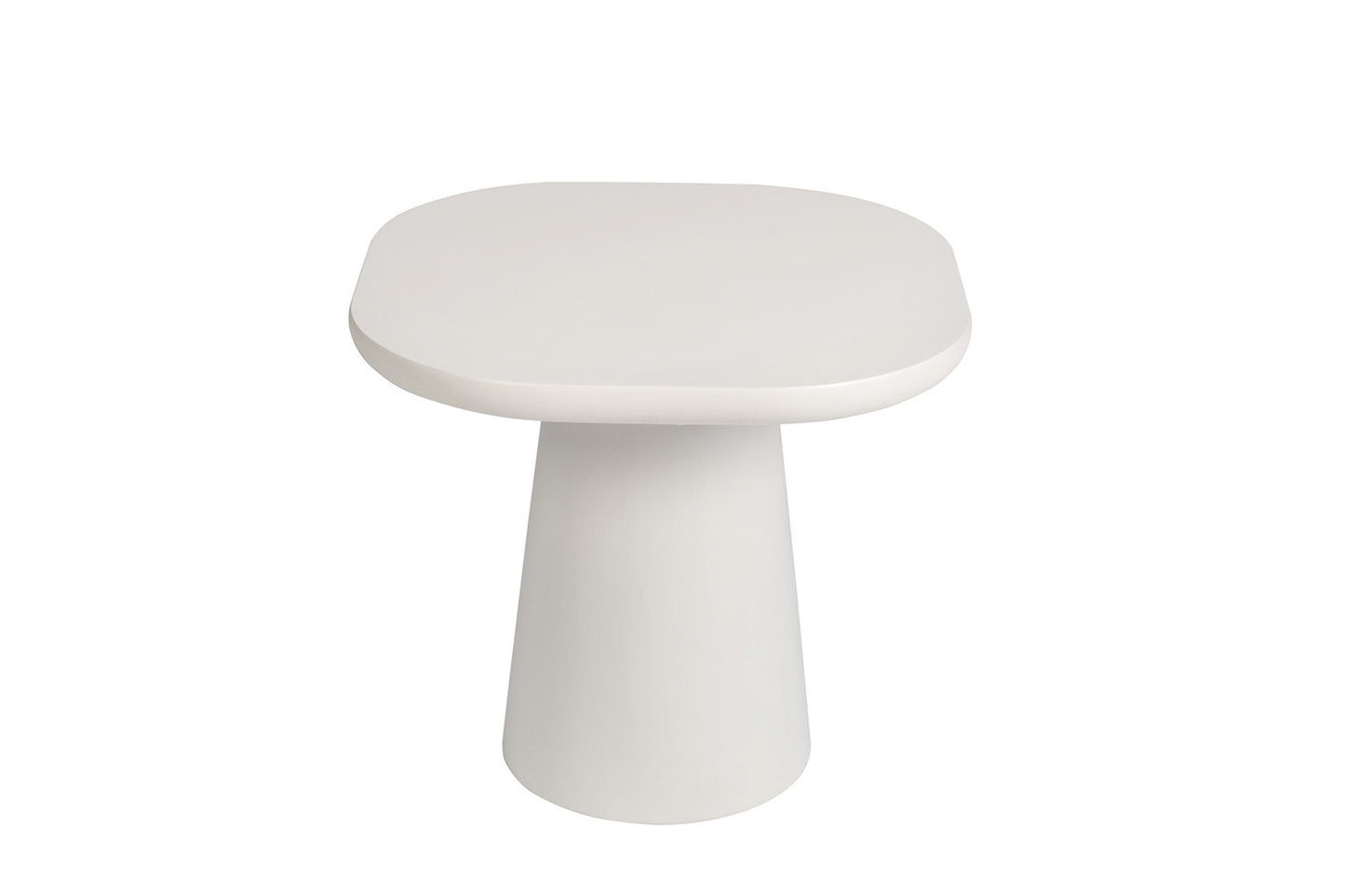 Salontafel rivaro 55 cm Ovaal Cement Wit
