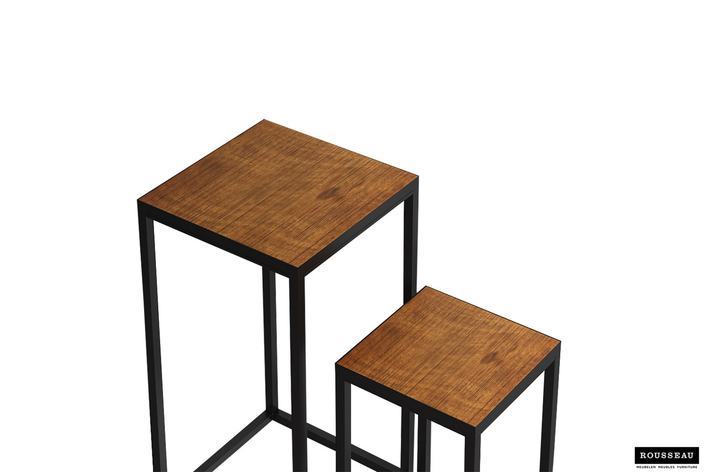 Bijzettafel ravi 2-delig Mango hout