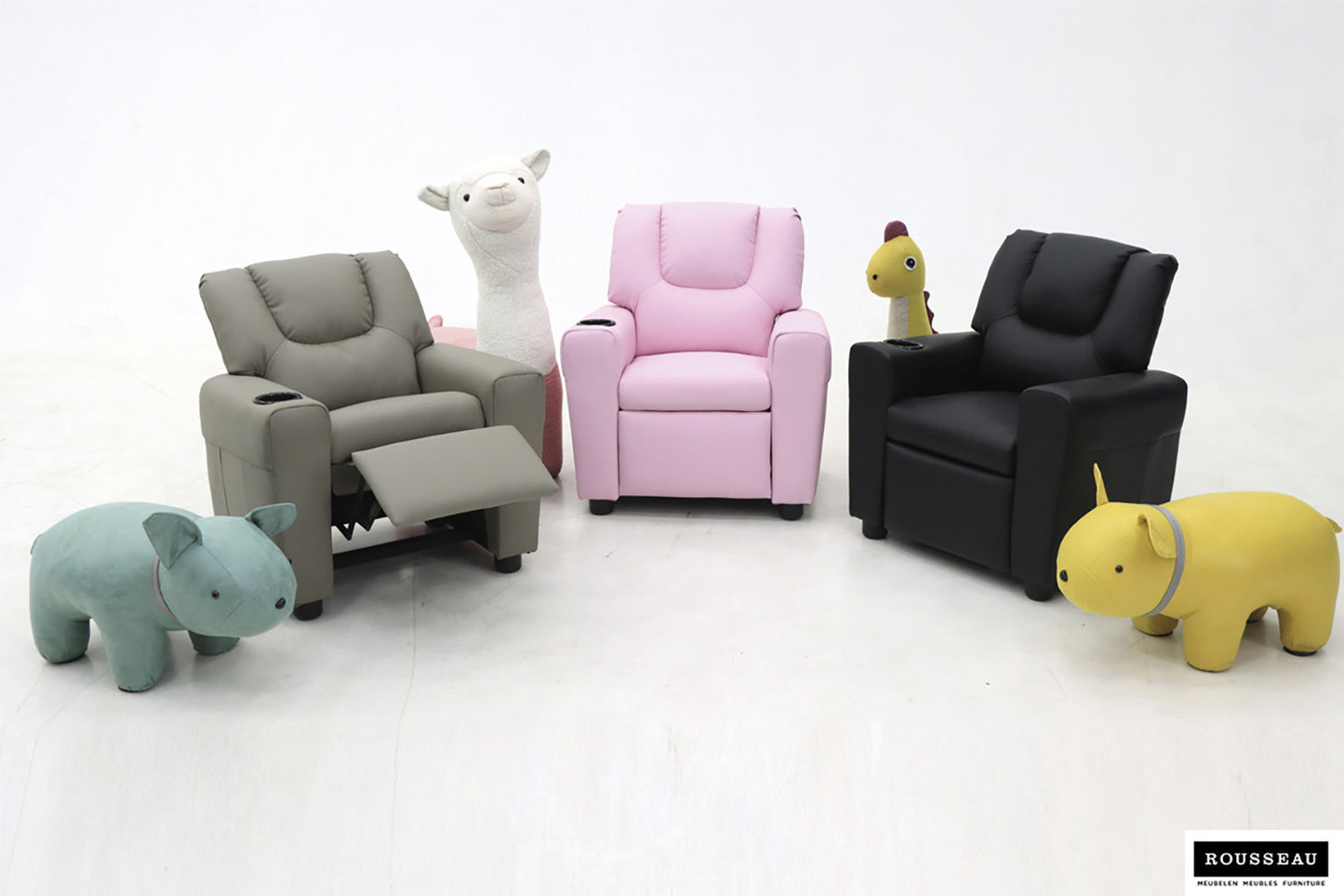 Mini-Relax axel manueel verstelbaar PU Zwart