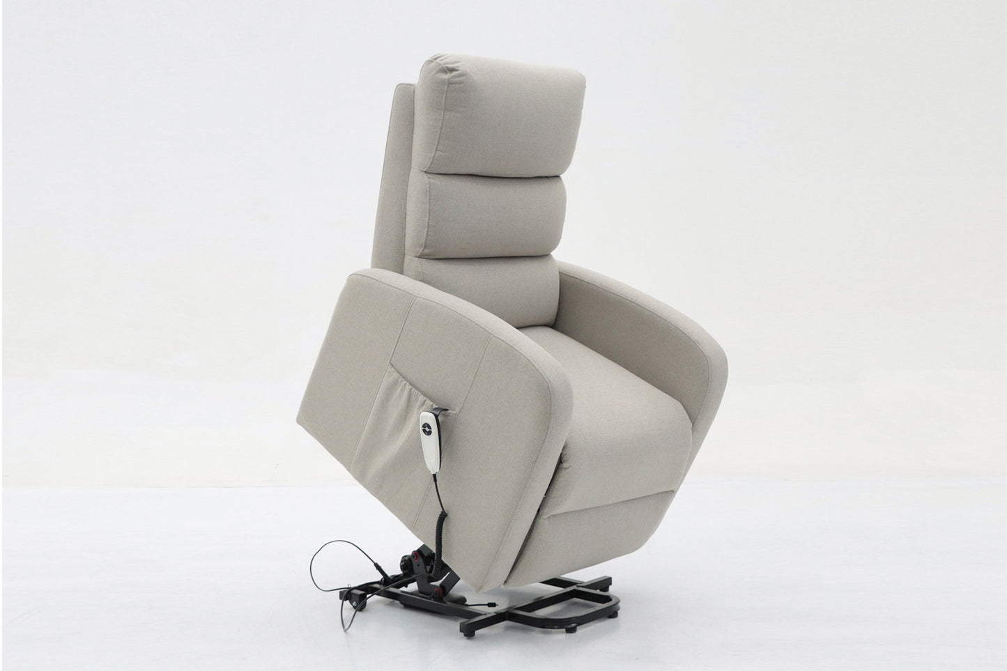 Electrische relax met lift onyx Stof Lichtgrijs