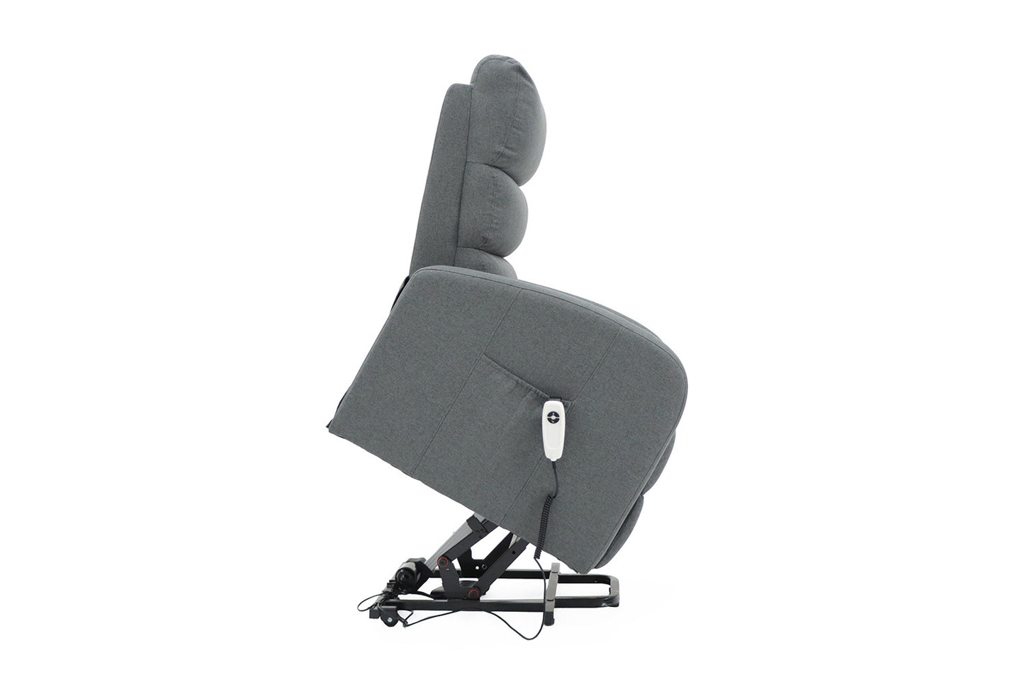 Electrische relax met lift onyx Stof Donkergrijs