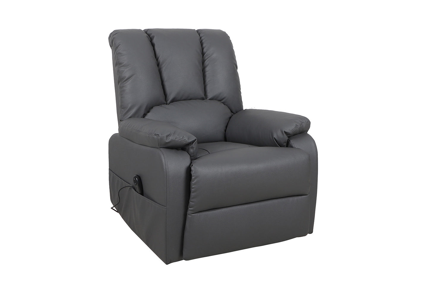 Electrische Relax met lift nero PU Grijs