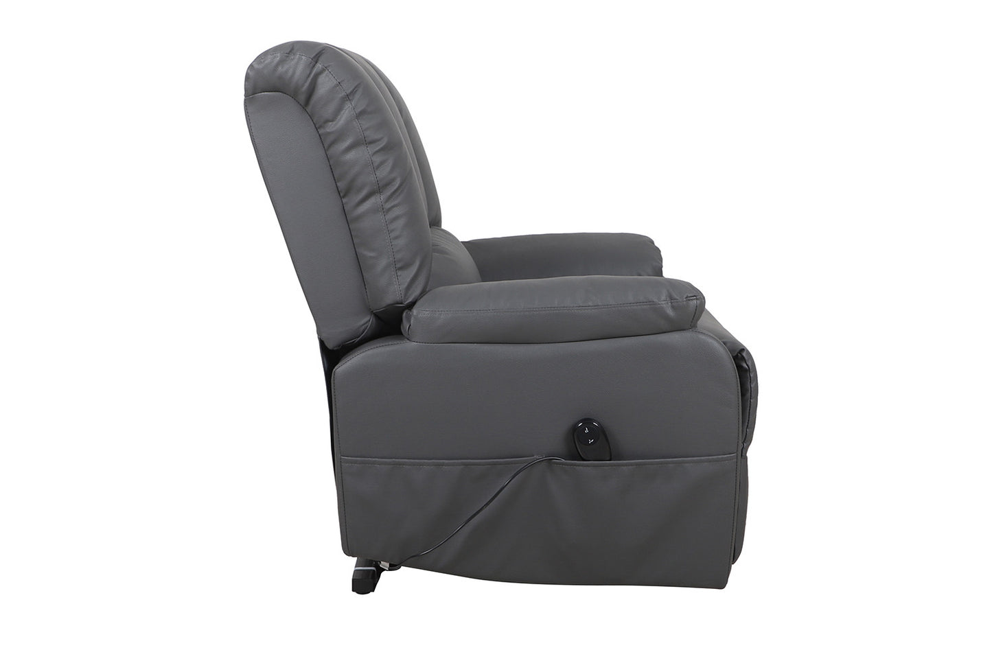 Electrische Relax met lift nero PU Grijs