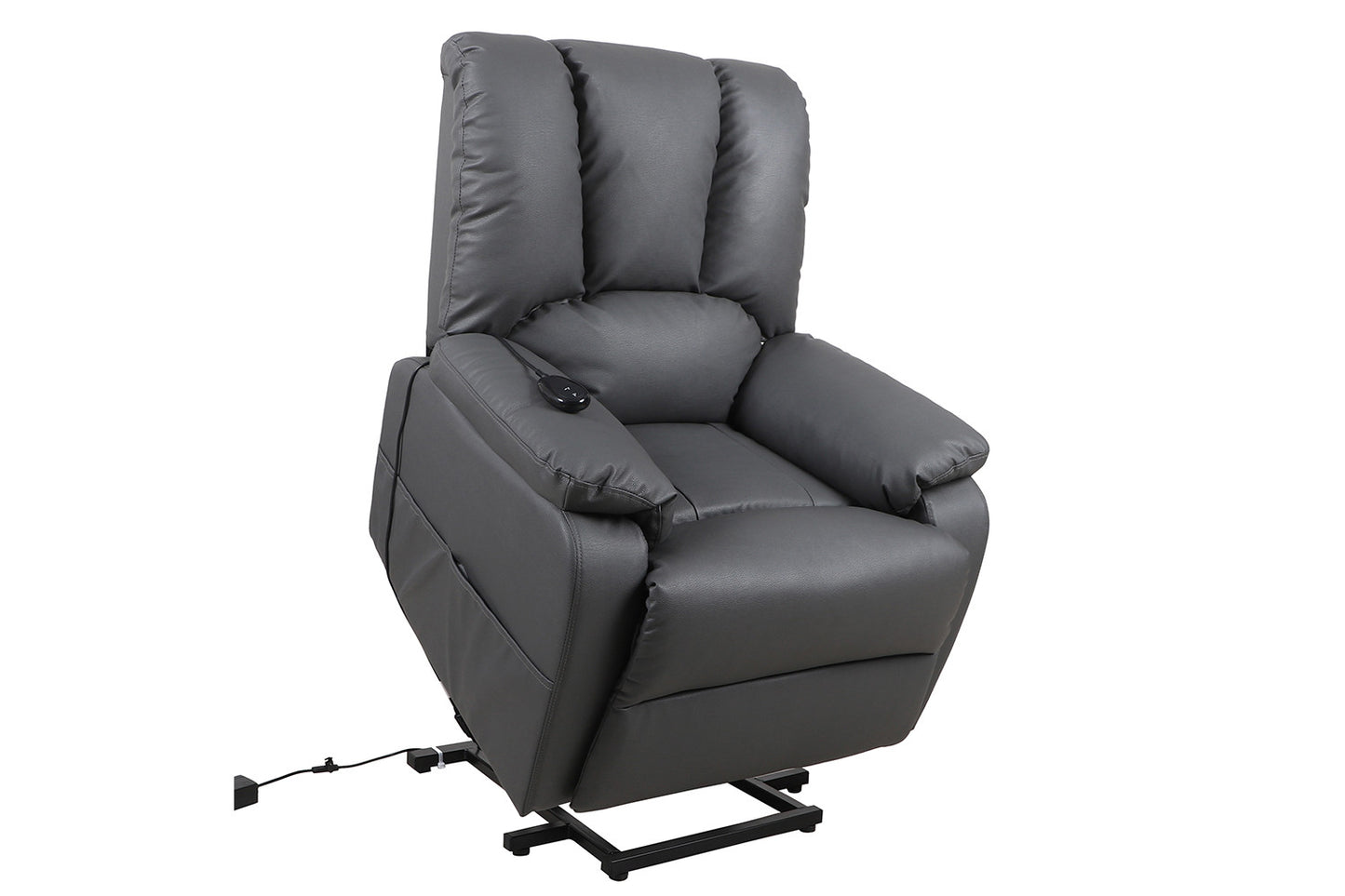 Electrische Relax met lift nero PU Grijs
