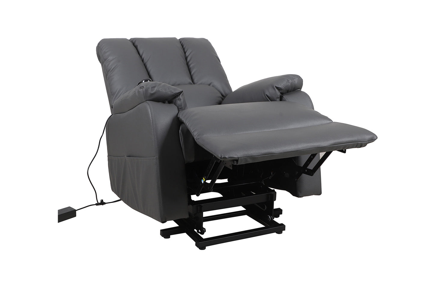 Electrische Relax met lift nero PU Grijs