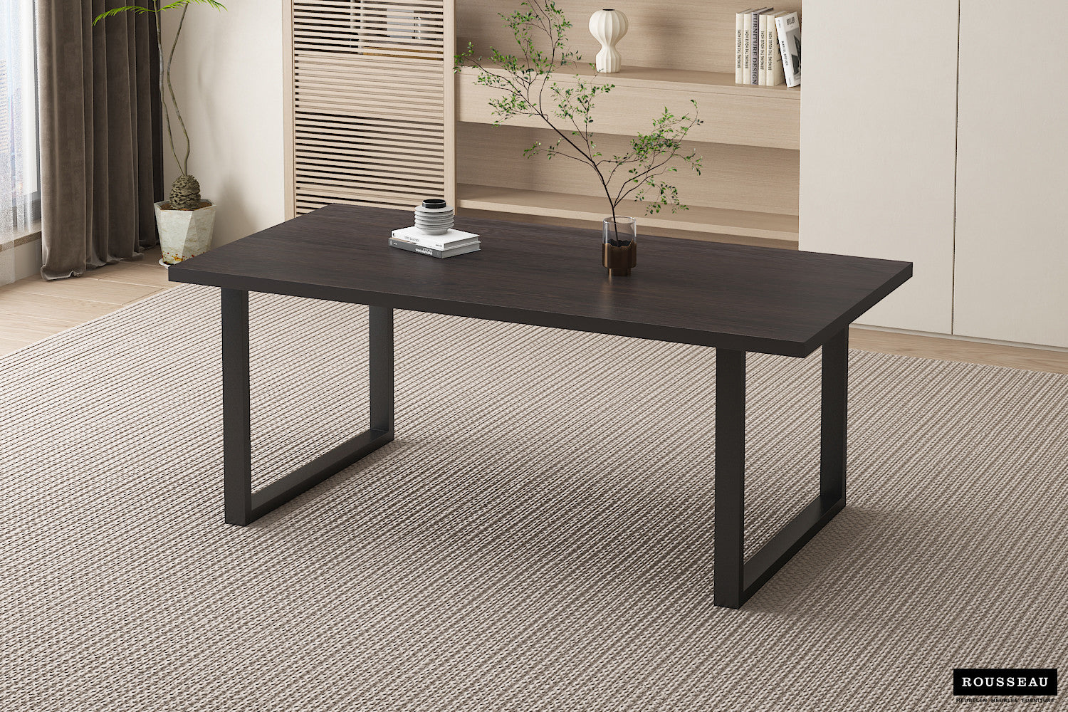 Tafel don 180 cm Decor Donkerbruin