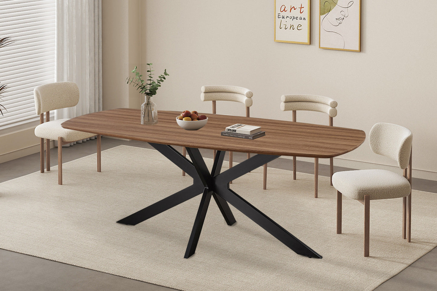 Tafel tanto 200 cm Deens Ovaal Decor Oude Eik
