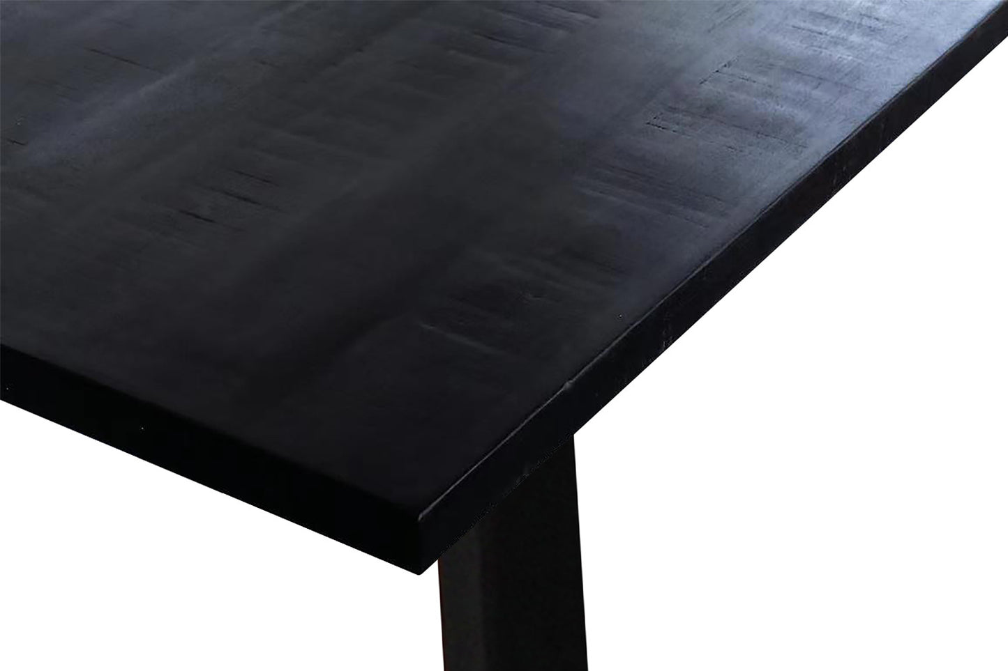 Countertafel vlak 180 cm Mango hout zwart - H 93cm