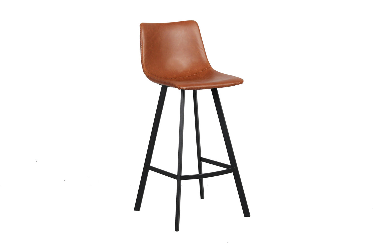 Barstoel crystalia PU Cognac