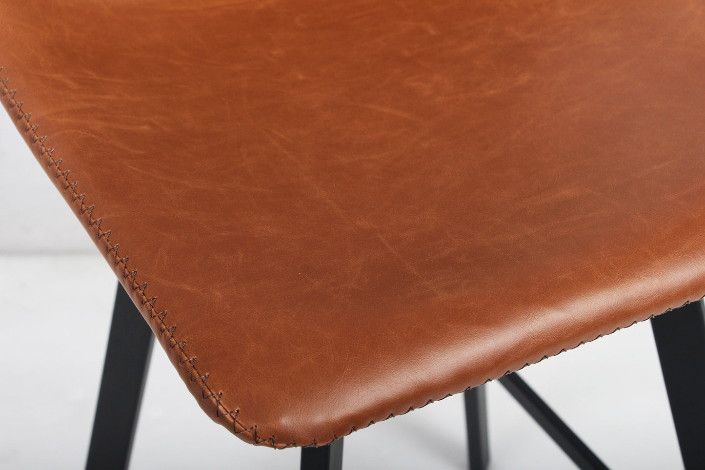 Barstoel crystalia PU Cognac