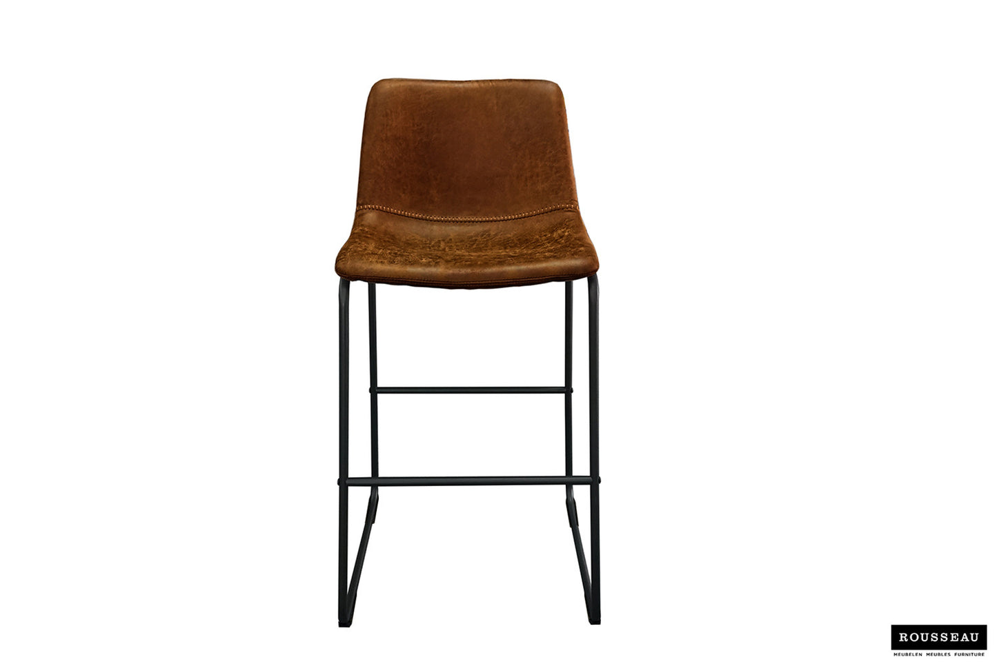 Barstoel acacia PU Ote Topper 02 Cognac