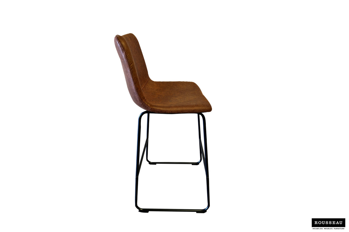 Barstoel acacia PU Ote Topper 02 Cognac