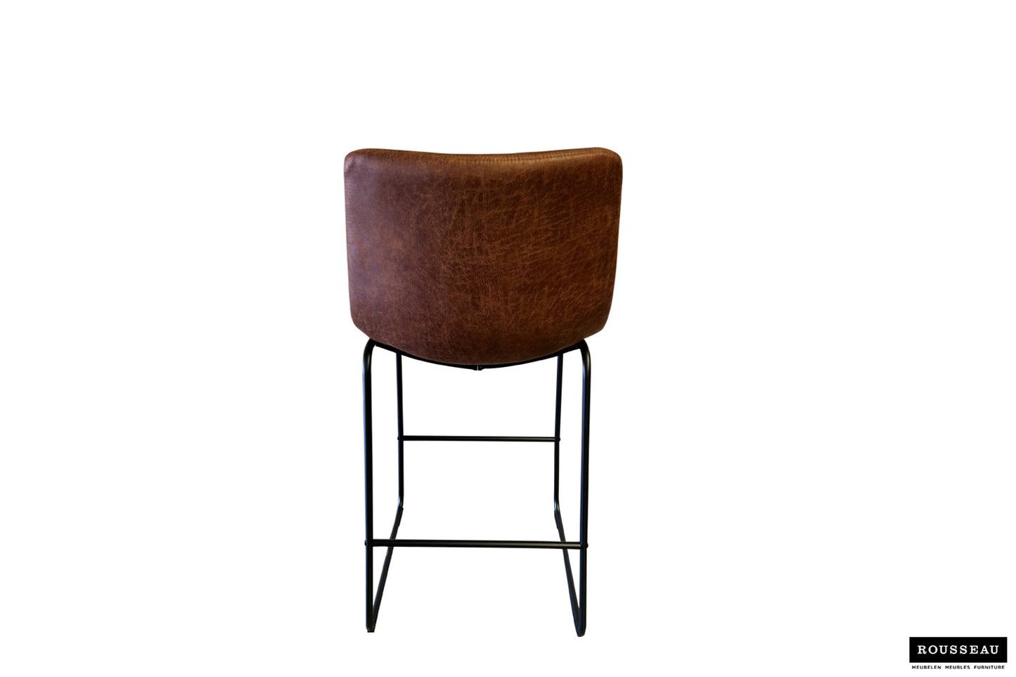 Barstoel acacia PU Ote Topper 02 Cognac