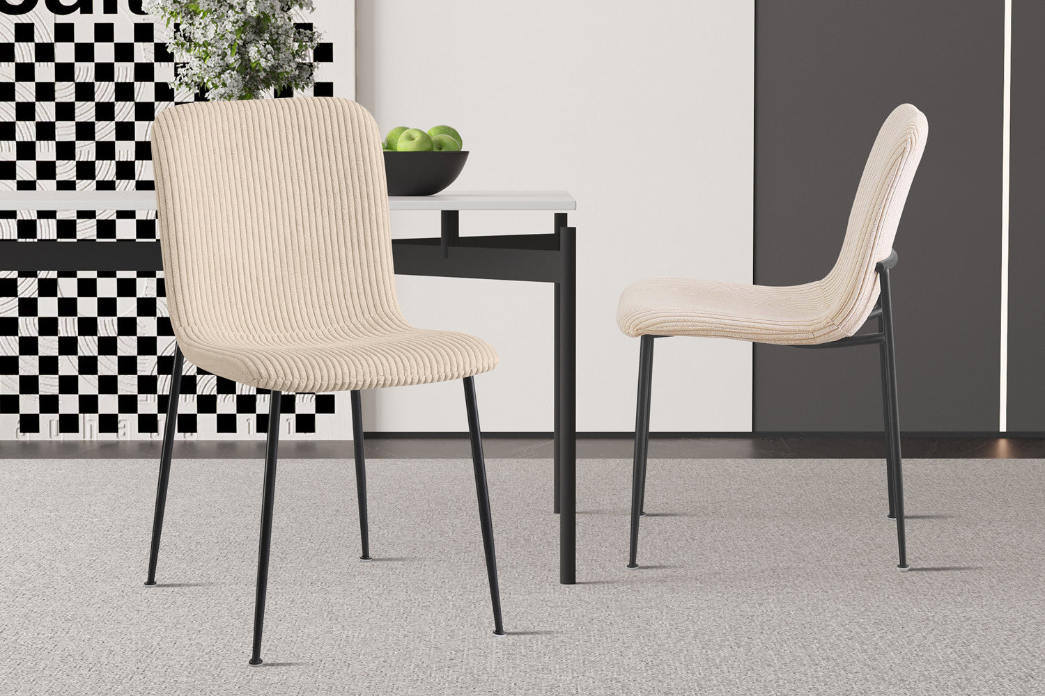 Stoel nolaro Corduroy Beige