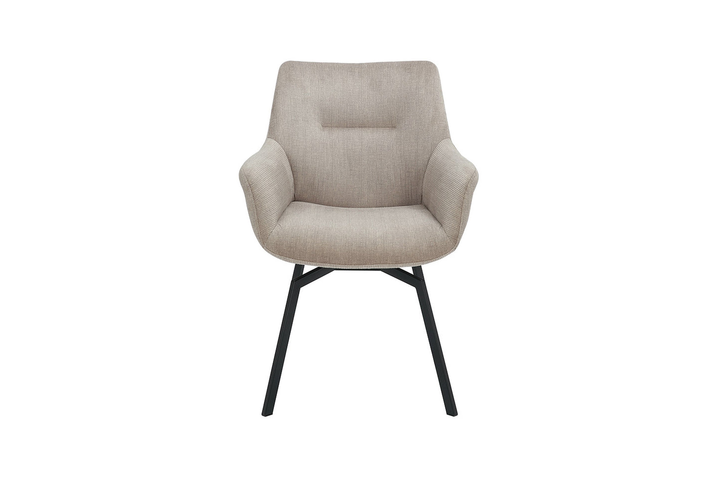 Stoel dianto Draaibaar Ribfluweel Beige
