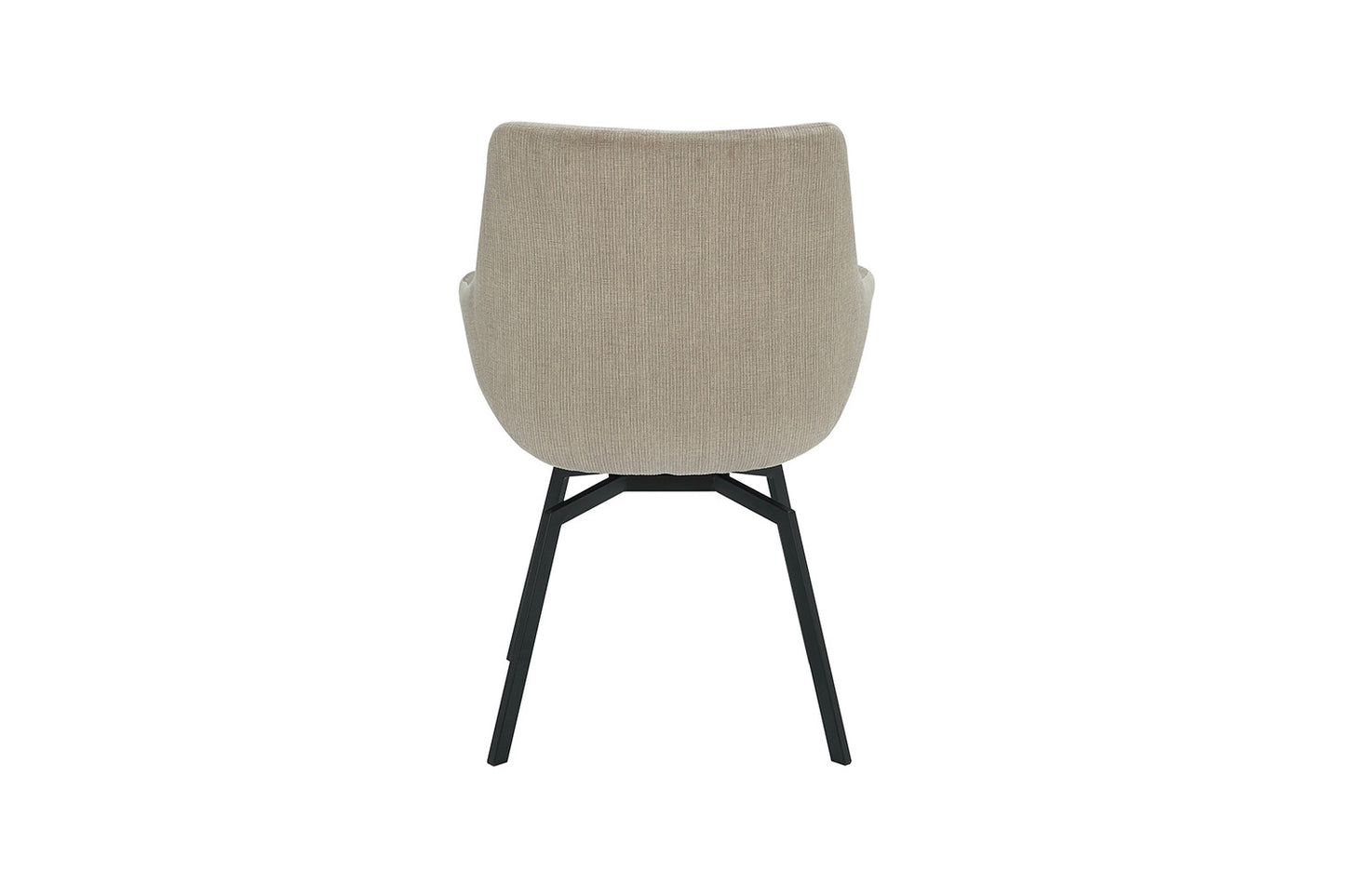 Stoel dianto Draaibaar Ribfluweel Beige