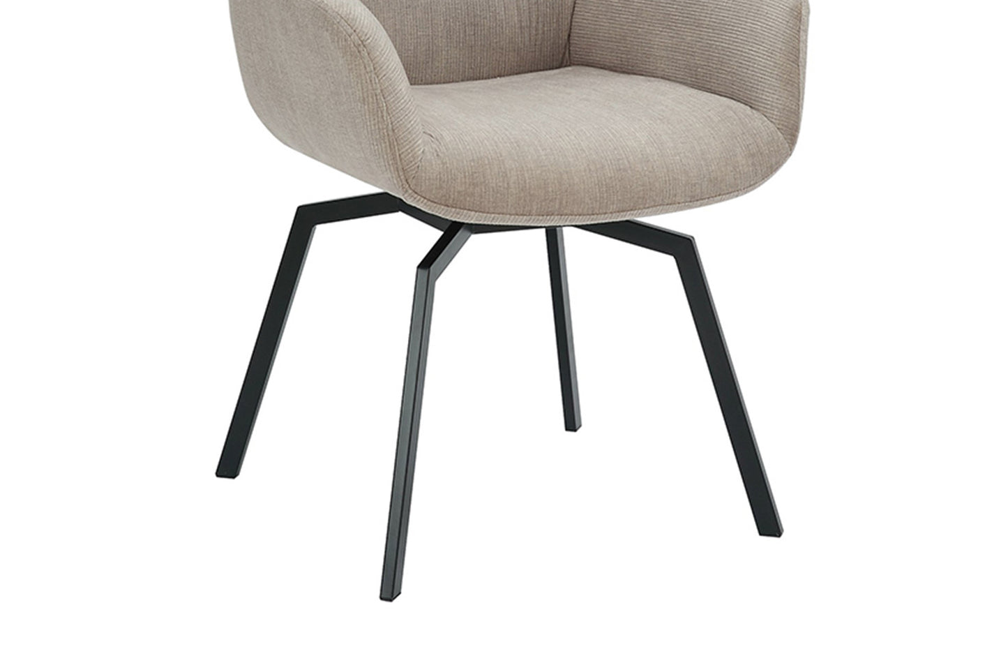 Stoel dianto Draaibaar Ribfluweel Beige