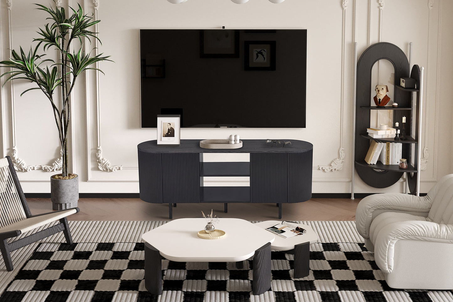 TV meubel cantos 140 cm Decor Donkerbruin