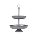 Etagere 26x26x38 cm Antiek Grijs Metaal