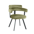 Eetkamerstoel Bardio 62x57x79 cm Hunter Fluweel | Zwart Metaal