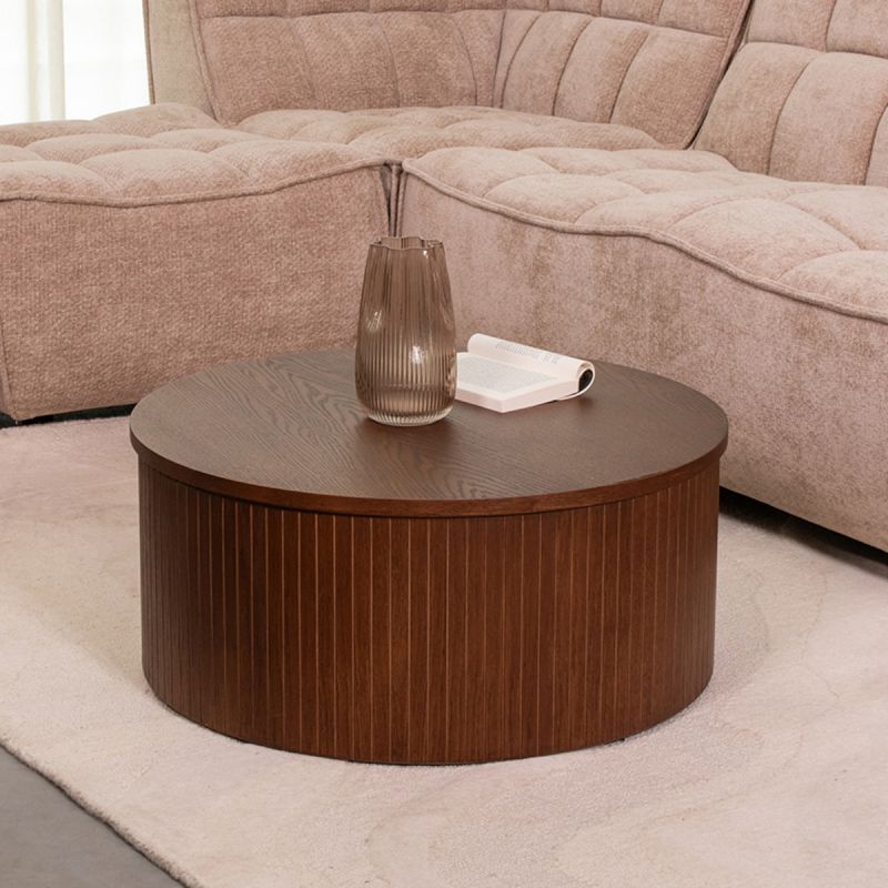 Salontafel Oliva 70x70x30 cm Walnoot Eiken
