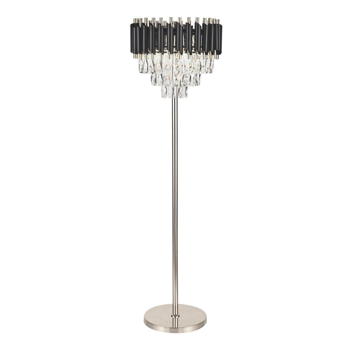 Vloerlamp zwart Radiant Zilver