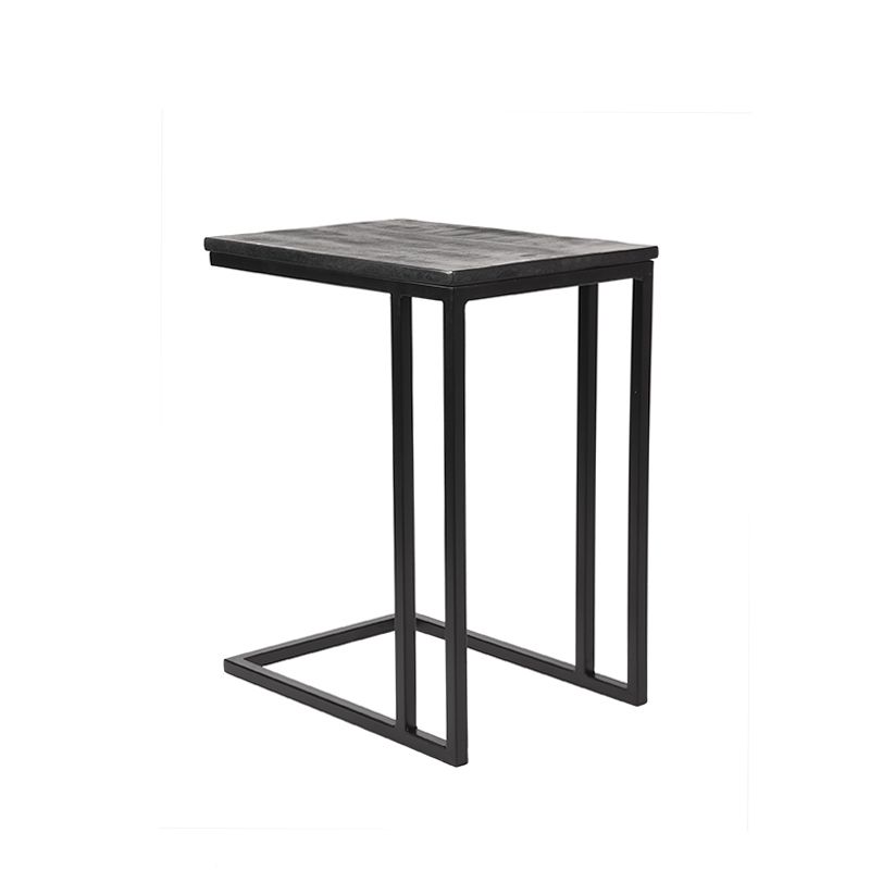 Laptoptafel Move 35x50x62 cm Zwart Mangohout | Zwart Metaal