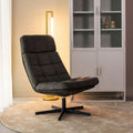 Draaifauteuil Alvar 53x57x83 cm Antraciet Cosmo | Zwart Metaal