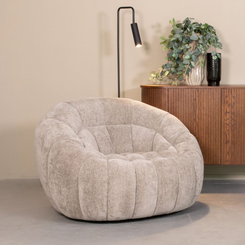 Draaifauteuil Cloud 115x104x80 cm Stone Elite