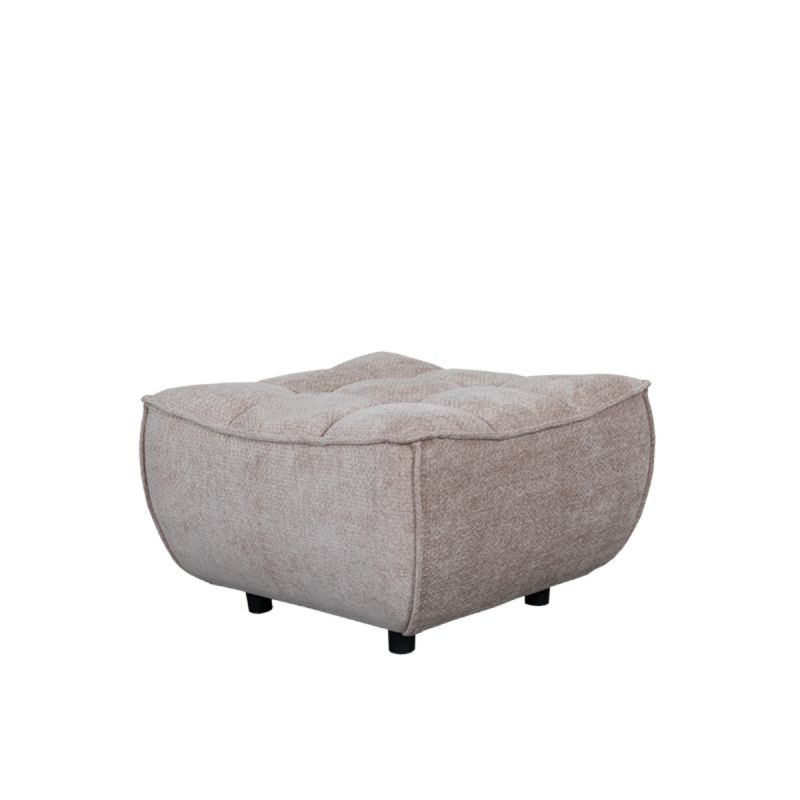 Bank Albero Hocker 70x70x47 cm - Clay Elite | Zwart Hout