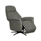 Elektrische Fauteuil Oslo 79x87x112 cm Taupe Micro Suede | Zwart Metaal