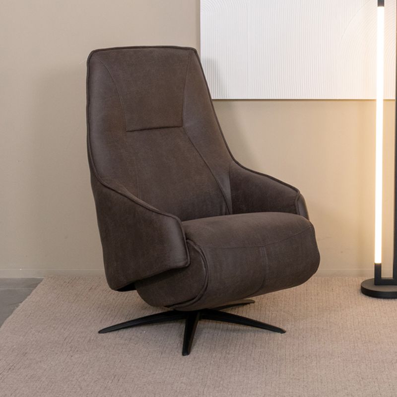 Elektrische Fauteuil Odense 68x87x110 cm Antraciet Micro Suede | Zwart Metaal