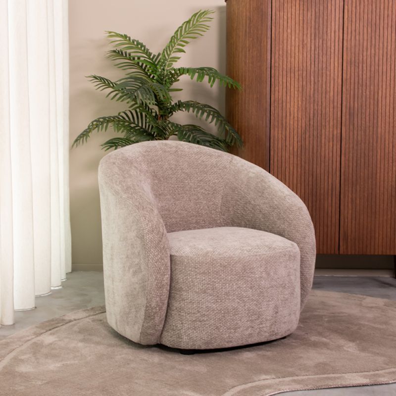 Fauteuil Alby 82x88x81 cm Stone Elite