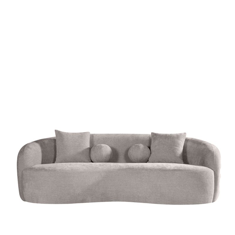 Bank Novo 3-Zits 236x124x80 cm - Stone Elite | Zwart Hout